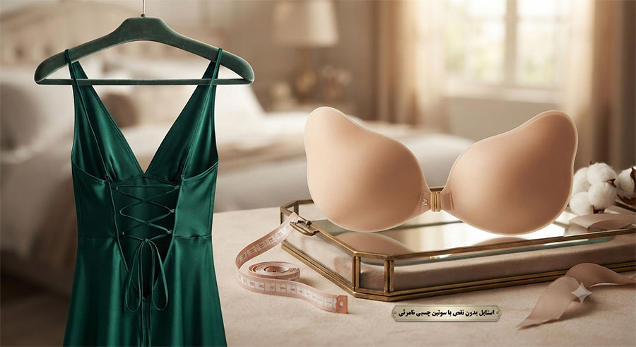 <h1 style="font-size:25px; font-weight:500; line-height:1.7;">سوتین چسبی چیست؟ راهنمای کامل انواع، کاربرد و طرز استفاده</h1>
