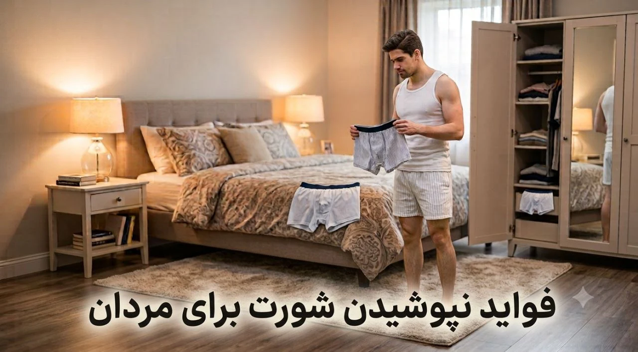 فواید نپوشیدن شورت برای مردان و تأثیر آن بر سلامت بدن
