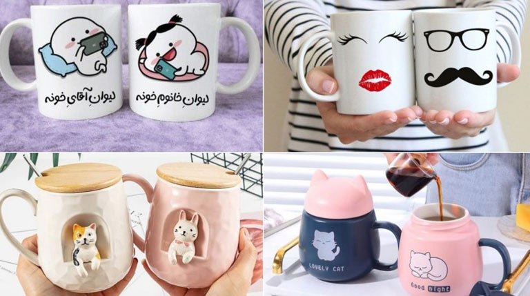 ماگ شخصی‌سازی شده عاشقانه برای کادوی دخترانه