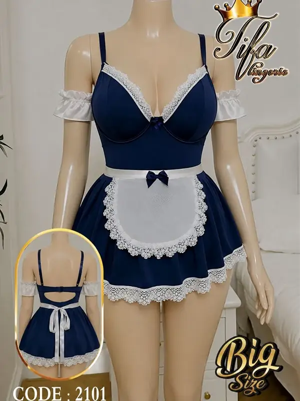 کاستوم خدمتکاری سایز بزرگ سورمه tifa کد 2101