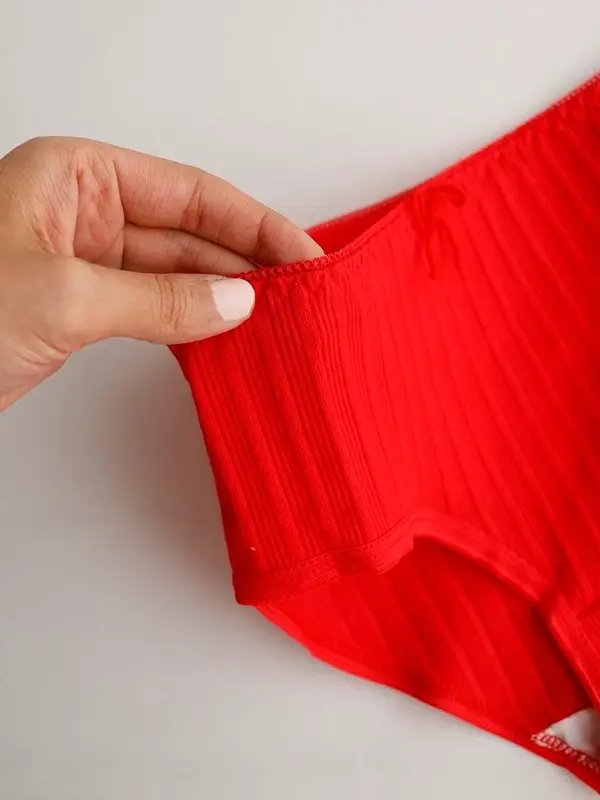 شورت نخ پنبه زنانه در 6 طرح گیلاس و قلب سایز 2Xl 