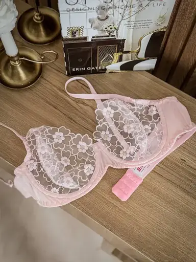 ست لباس زیر زنانه صورتی فنردار هانیس کد h20