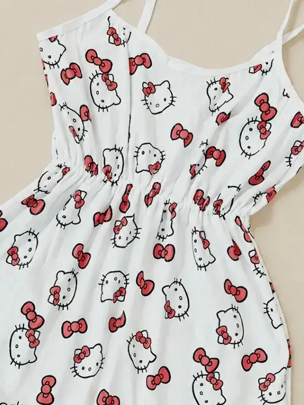 سارافون کبریتی دخترانه طرح Hello Kitty مدل T190