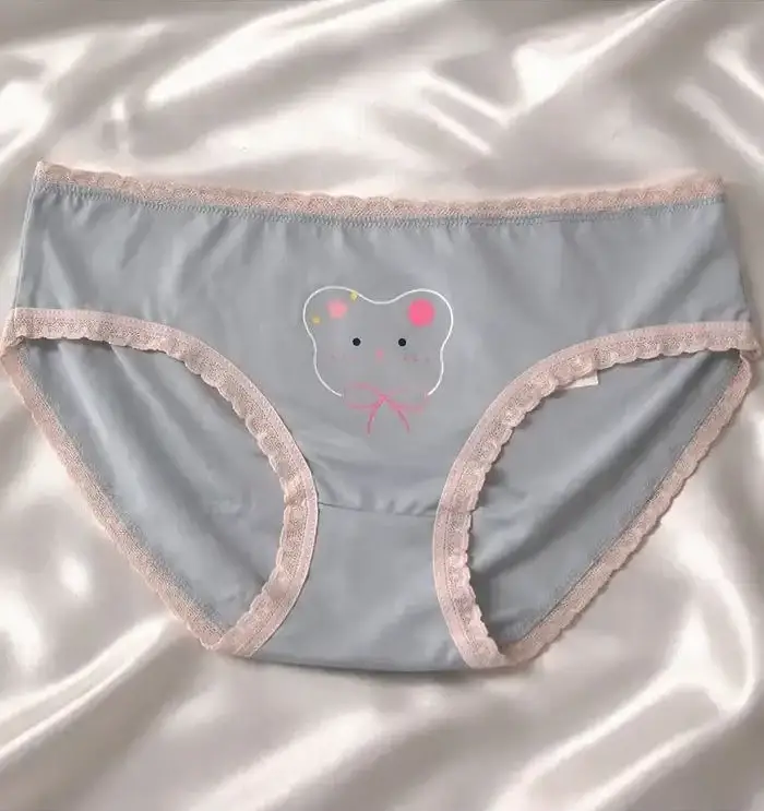 شورت زنانه نخ پنبه بسیار نرم و لطیف سایز XL طرح موش عروسکی