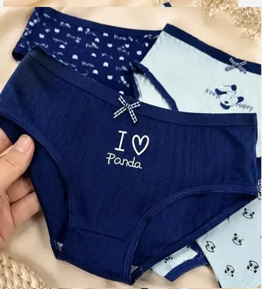 شورت نخ پنبه زنانه آبی در 6 طرح سایز 2Xl