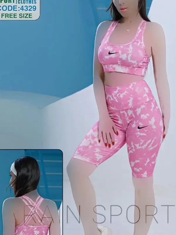 ست نیمتنه شلوارک ورزشی زنانه NIKE کد 4329